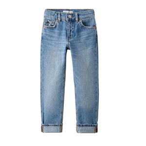 Pantalon décontracté droit en denim délavé pour garçon, fabriqué en usine, design personnalisé, qualité supérieure, écologique, respirant, anti-plis, séchage rapide - Product Image 5