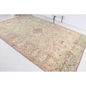 Alfombra Turca de 0.6x11.2 pies, Alfombra Vintage, Alfombra Rosa Ombré - Product Image 2