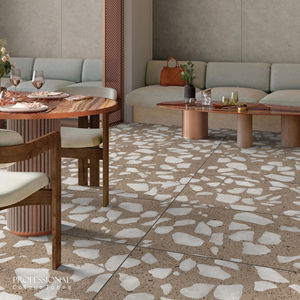 Carreaux en porcelaine de conception terrazzo à surface sculptée en argile DEVINE - Product Image 1