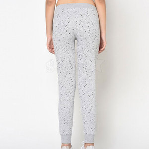 Pantalones informales OEM para mujer, mezcla de algodón, ajuste relajante con cintura elástica, pantalones cómodos, pantalones informales elegantes para mujer - Product Image 4