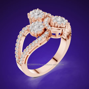 Cristales de Gaia Jewels 14K Moissanite/ CVD Lab Grown / Cubic Zirconia Diamond 10K/18K/22K/925 Anillos de plata - Product Image 1