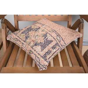 Luxe 14x14 Beige Kilim Laine Oreiller Vintage Moelleux À Motifs Coussin pour Literie Plancher Portable 18x18 Coussin Tissé Technique - Product Image 4