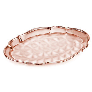 Bandeja de cobre Platos indios Bandeja para servir y plato de cobre Diseño martillado Bandeja excelente - Product Image 3