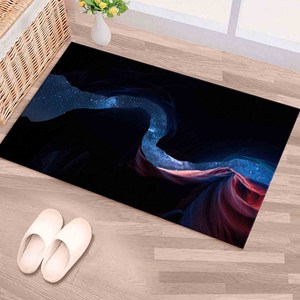 Starry Sky Printed <b>Rug</b> - Modern Black <b>Rug</b> for Living Room, Office, and Home Decor,<b>Chenille</b> <b>Rug</b> - Product Image 5