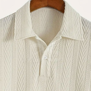 เสื้อเชิ้ตผู้ชายไซส์ใหญ่ ผ้าถักเนื้อแน่น 100% ผ้าฝ้าย คุณภาพสูง แห้งเร็ว น้ำหนักเบา - Product Image 5