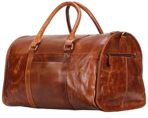 Nouveau Sac de Voyage Vintage en Cuir Véritable, Sac Polochon Fait Main de Luxe avec Fermeture Éclair, Design Bohème Décontracté et Sportif, Vente Chaude - Product Image 2