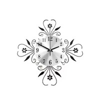 Horloge murale en métal au design élégant, finition marron, mouvement mécanique, étanche et lumineuse - pour la maison, le bureau, la décoration de mariage