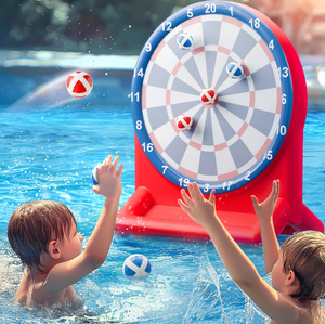 Jeu <span class=keywords><strong>de</strong></span> fléchettes gonflable pour piscine pour enfants <span class=keywords><strong>de</strong></span> 6 à 12 ans, flotteurs <span class=keywords><strong>de</strong></span> piscine, <span class=keywords><strong>jeux</strong></span> aquatiques, fête <span class=keywords><strong>d</strong></span>'<span class=keywords><strong>été</strong></span> en plein air, cadeau amusant - Product Image 1
