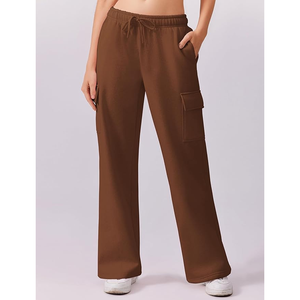 Survêtements à jambes larges à manches longues ensembles de coton 2 pièces pour femmes tenues d'automne ensemble de salon décontracté ensembles assortis - Product Image 4