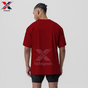 220 gramos 100% algodón tejido hombres camisetas tela transpirable diseño personalizado Ideal para uso diario suministro al por mayor a granel - Product Image 1