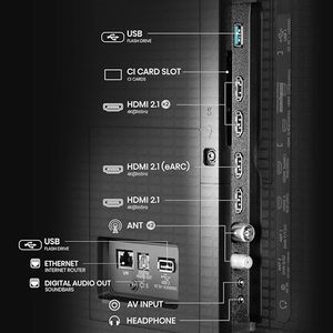 85-Inch Mini LED Smart TV with 4K Definition Surround Sound Fast Refresh Rate Gaming Support Smart Features Voice Control - Product Image 1