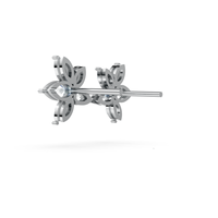 Boucles d'oreilles clous en diamant naturel taille poire 1,34 CT