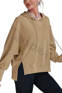 Sudaderas con capucha de lana suave de talla grande para mujer con bolsillos Ajuste acogedor para salidas casuales Jersey Ropa deportiva para invierno y primavera - Product Image 5