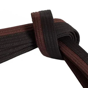 Vente en gros, ceintures de karaté personnalisées avec logo OEM et broderie pour arts martiaux, matériel en coton, ceintures de karaté lourdes en coton - Product Image 4