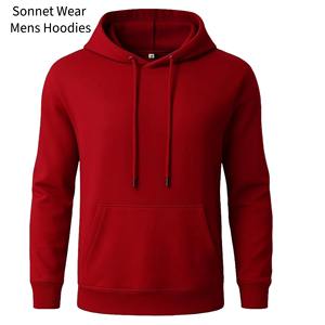 Sweat-shirt à capuche en coton pour homme, décontracté, ample - Product Image 1