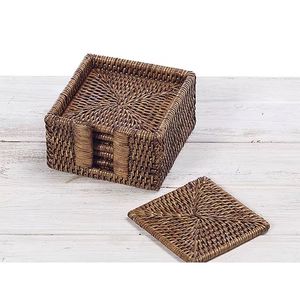 Quick Response Acacia Wood Over Printed <b>Tea</b> Serving Coasters 4 Pieces <b>Set</b> Customized Handcrafted Manufacturer <b>Wooden</b> Coaster - Product Image 4