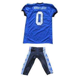 Diseño personalizado de cuatro vías de malla elástica Spandex transpirable de manga corta talla grande Jersey pantalón uniformes de fútbol americano-¡Compre ahora! - Product Image 2