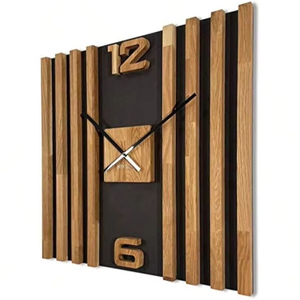 WEDDING CUSTOMIZED WOODEN WALL <b>CLOCK</b> FOR ELEGANT HOME DECOR MODERN Bamboo Body with Natural Rosh for Wedding Occasions - Product Image 1