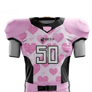 Conjunto de fútbol americano personalizado duradero para entrenamiento y partidos Conjunto de Jersey y pantalón de fútbol americano con transferencia de calor personalizada - Product Image 3