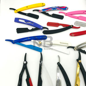 มีดโกนหนวดคุณภาพสูงสำหรับผู้ชาย ด้ามจับสีตามสั่ง พร้อมด้ามจับแบบกำหนดเอง มีดโกนสแตนเลสแบบใบมีดเดี่ยว - Product Image 6