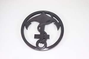 Soporte para ollas con forma de rueda, hecho de hierro de alta calidad. - Product Image 2