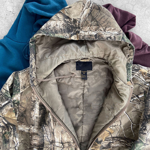 Wholesale Oem Custom Vintage Printing Camouflage <b>Zip</b> <b>up</b> <b>Jacket</b> Camo Hunting Cargo Full <b>Zip</b> Hoodie for Men - Product Image 5