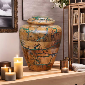 Green Color Cremation <b>wooden</b> <b>urn</b> <b>urn</b> <b>for</b> Adult <b>ashes</b> Human <b>ash</b> <b>urn</b> box Personalized <b>Wooden</b> Burial <b>for</b> Funeral - Product Image 2