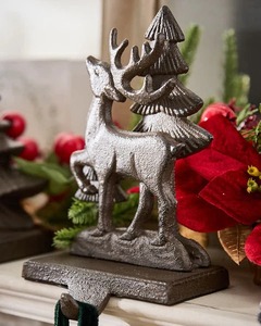 Ganchos de soporte de calcetín de Navidad para chimenea, estante colgante de Metal, soporte de exhibición de decoración festiva para vacaciones - Product Image 3