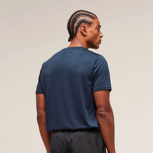 Camiseta Casual de Manga Corta con Cuello Redondo para Hombre, Color Amarillo Sólido, Talla Grande, 100% Algodón, Secado Rápido, Transpirable, Antiarrugas, Logotipo Personalizado 220 - Product Image 2