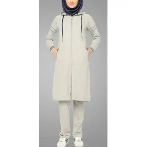2 Stuk Moderne Islamitische Vrouwen Sport Wear Stijlvolle Vrouwen Suits