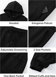 Sudadera con capucha de calidad superior 420 GSM Heavy Cotton Fleece Warm Streetwear Sudadera Fabricante de impresión personalizada a granel - Product Image 3