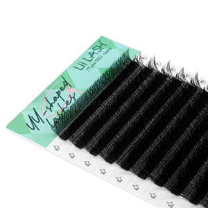 Extensions de cils YY pré-faites en volume 3D classiques noir profond 0.03 0.05 0.07 vente en gros de boîtes de cils YY commande en gros - Product Image 2