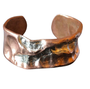 Bracelet manchette de luxe en laiton durable pour femme, grand modèle, fait main, en promotion - Product Image 6