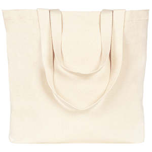 Natural Cotton 18x16x4 Large Canvas Tote <b>Bag</b> Durable Features Heat Transfer Printing Letter Braided Handles <b>Medium</b>-for Foods - Product Image 1