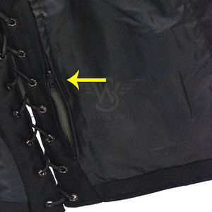 Gilet de motard en cuir classique avec une texture lisse et une construction durable Gilet de motard en cuir avec une résistance élevée - Product Image 5