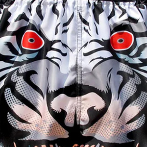 Shorts de boxe d'entraînement professionnels en gros personnalisés sublimés, design élégant et tendance, dernière collection 2025 - Product Image 6