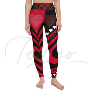 Leggings de yoga pour femmes à taille haute, séchage rapide, couture contrastée, imprimé, spandex/polyester durable, pantalon de sport long pour - Product Image 2