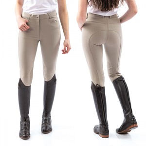 Obtenez des jodhpurs et des culottes d'équitation confortables pour femmes sur mesure avec poche latérale, leggings d'équitation en gros, design - Product Image 6