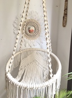 100% fait à la main bohème macramé balançoire intérieur extérieur suspendu hamac chaise tissé à la main avec balançoire Design