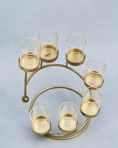Unique Design Brass <b>Tealight</b> <b>Candle</b> Holder with Multiple Holders for Festive Celebrations for Export Price - Product Image 5