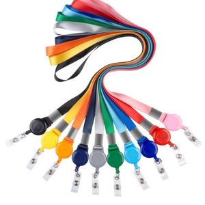 Wholesale colored pull-tab Stretching Buckle ID Card Holder Lanyard - Product Image 6