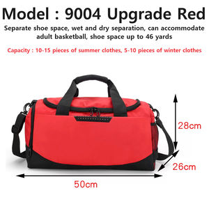 Logo personnalisé en cuir véritable de haute qualité grande capacité Portable multifonctionnel Camping étanche Gym sport sac de voyage - Product Image 3