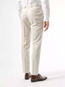 High Quality <b>Men's</b> Casual Canvas <b>Trousers</b> Breathable Waterproof Skinny Fit Polyester/Cotton Material <b>Elastic</b> <b>Waist</b> Straight - Product Image 3