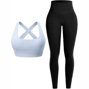 Kandari Sports Manufacture Femme Deux Pièces Yoga Set Gym Yoga Soutien-Gorge et Leggings Sportswear Fitness Yoga Set pour Femmes 2025 - Product Image 1