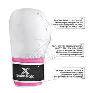 Guantes de boxeo profesionales con logotipo personalizado hechos de cuero impermeable Último diseño para uso en exteriores Precio bajo - Product Image 3