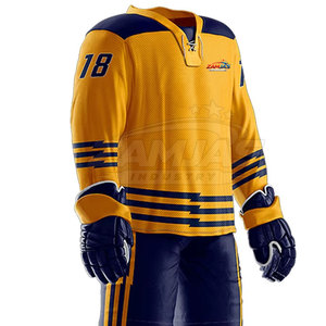 Uniformes de hockey sur glace personnalisés de qualité supérieure, de style le plus récent, en différentes couleurs, avec impression de logo sur mesure. - Product Image 6