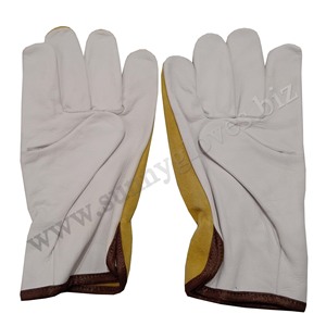 Caliente en venta de cuero de vaca de grano corte 5 guantes de conductor para fines de comodidad de invierno a precios al por mayor del fabricante de Pakistán - Product Image 4
