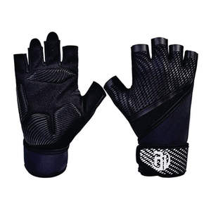 Los mejores guantes de entrenamiento de medio dedo para levantamiento de pesas soporte de muñeca ejercicio pesado culturismo gimnasio entrenamiento Fitness deportes - Product Image 6