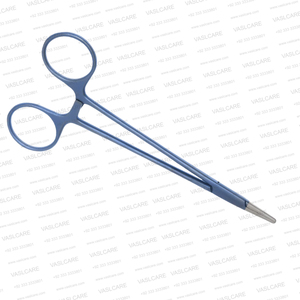 Porte-aiguille en titane Crile-Wood 6″ 15cm à mâchoires diamantées, instrument chirurgical de suture en plastique résistant à la corrosion par Vaslcare - Product Image 2