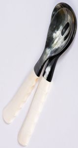 Serveur à salade en laiton de haute qualité, style Art déco, avec long manche, vaisselle de mariage pour la décoration de table, restaurant, maison - Product Image 6